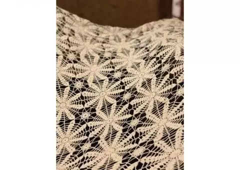 4’x6’ crochet tablecloth